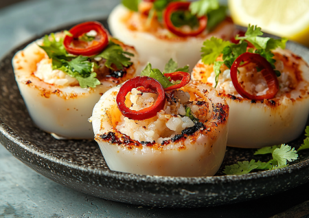 Никаких больше салатов и красной икры! Готовлю закуску из кальмаров «Жгучие стаканчики» — просто, вкусно, необычно