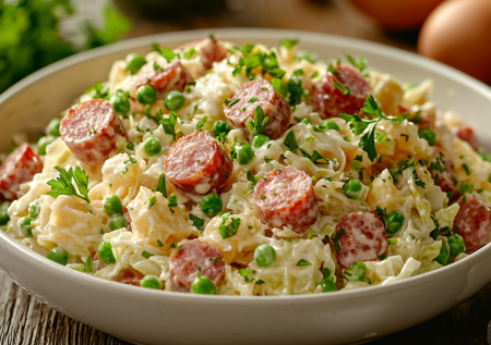 Бабушкин капустный салат с яйцами и колбасой: рецепту нет цены — очень простой, но съедается быстрее любых изысков