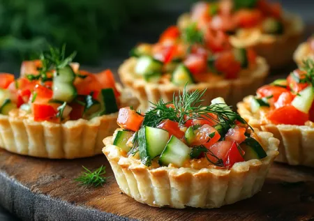 Начинка для тарталеток: рецепт с хумусом и овощами, который понравится всем