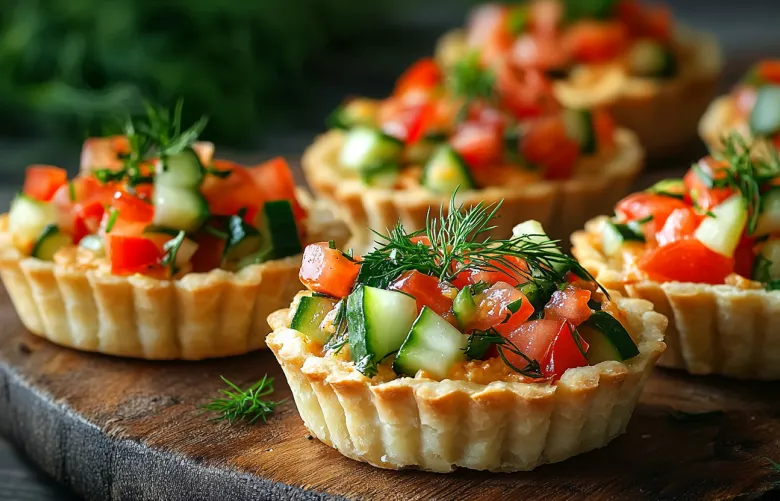 Начинка для тарталеток: рецепт с хумусом и овощами