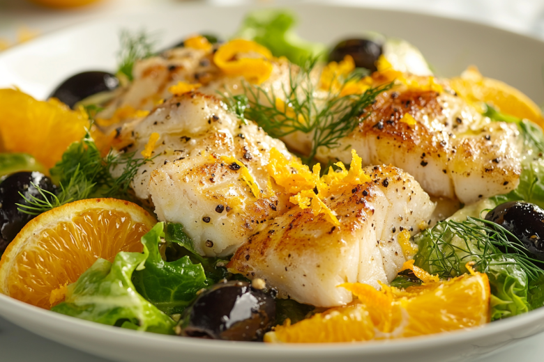 Цитрусовые каникулы: салат из трески с апельсином