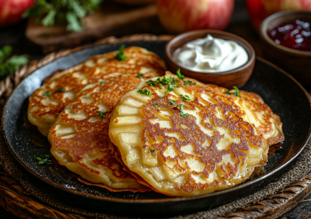 Дрожжи и долгий замес — в сторону! Беру творог и мёд — готовлю еврейские сырные латкес. Хрустящие оладьи за 10 минут