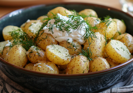 Картошку больше не жарю! Готовлю по-шведски  с укропом и сметаной. Просто, сытно и по-домашнему