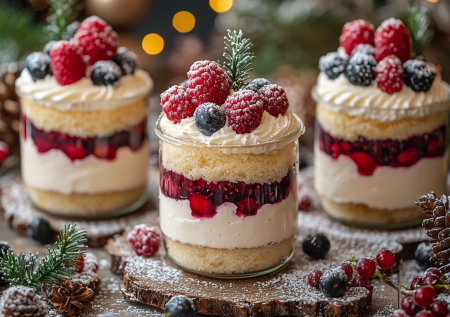 Десерта на Новый год хочется, а времени нет: готовим мгновенные пирожные в стаканчиках из 3 ингредиентов