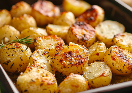 Картошку больше не жарю! Запекаю ее с чесноком и пармезаном. Золотистая корочка и тающая серединка