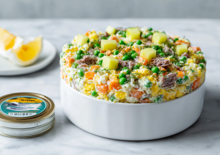 Что общего у оливье и цезаря? Удивительный рецепт-гибрид