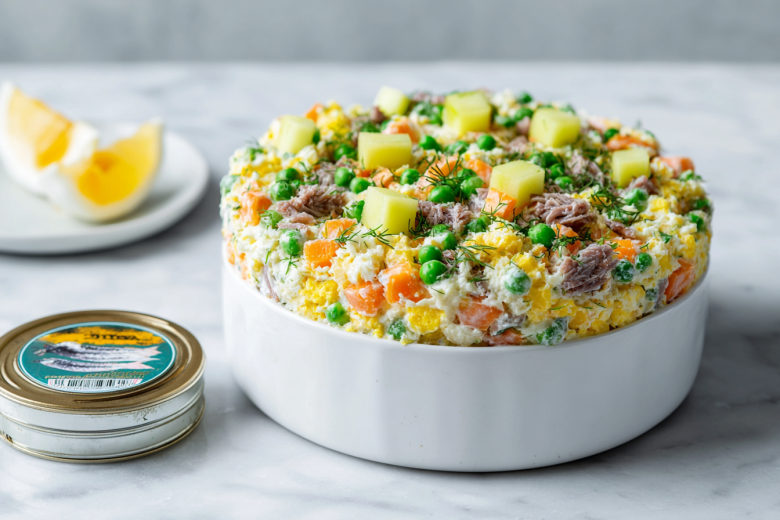 Что общего у оливье и цезаря? Удивительный рецепт-гибрид