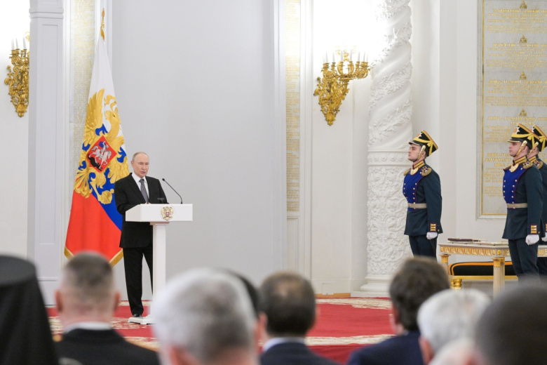 Владимир Путин на торжественном мероприятии по случаю празднования Дня Героев Отечества