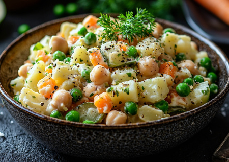 Колбасе конец! Ваш новый хит — веганское оливье, которое понравится всем