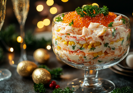 Салат «Дары моря» готовлю так — и все спрашивают рецепт: мой секрет именно в этих ингредиентах