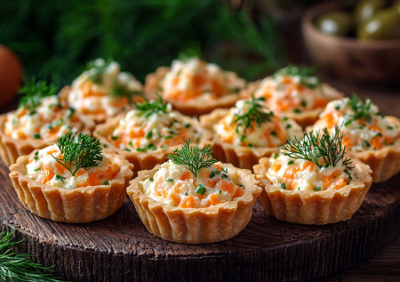 Мужской выбор: тарталетки «Казанова» — простой и пикантный хит стола!