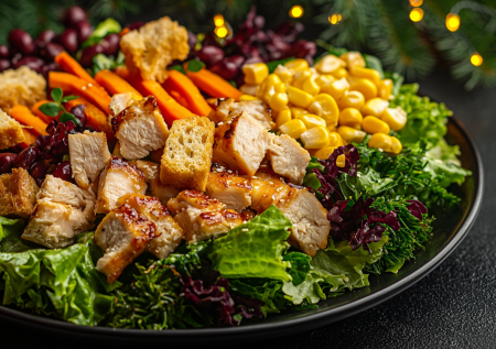 Гости на пороге? Смешиваю этот салат за 5 минут — 3 баночки из магазина и копченая грудка: вкусно неимоверно