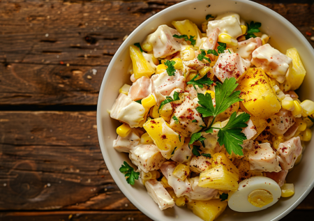 С этим салатом гости забудут про оливье! Идеальный микс с копченой курицей