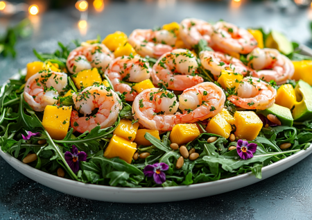 Меняю оливье на салат с манго и креветками — получаю восторг гостей