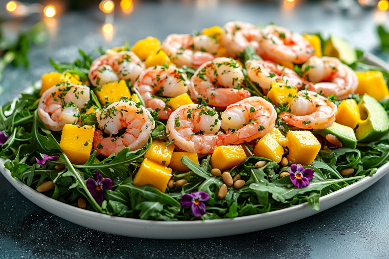 Меняю оливье на салат с манго и креветками — получаю восторг гостей