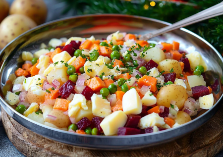 Готовлю в январе, когда тяжелые салаты надоели: винегрет по-новому — 1 ингредиент, и он стал еще вкуснее