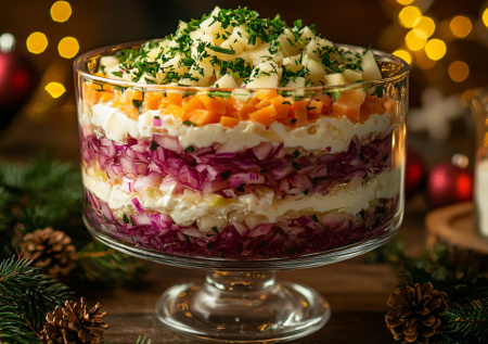 Сельдь в пальто: знаменитая шуба для тех, кто ненавидит свеклу