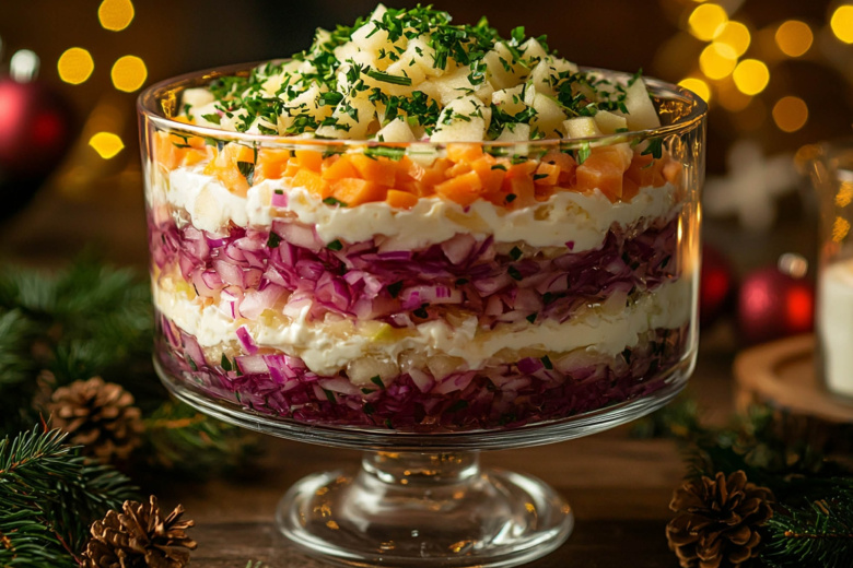 Сельдь в пальто: знаменитая шуба для тех, кто ненавидит свеклу