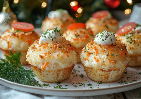 Из самой дешевой рыбы готовлю шикарную закуску: кексы из минтая на Новый год