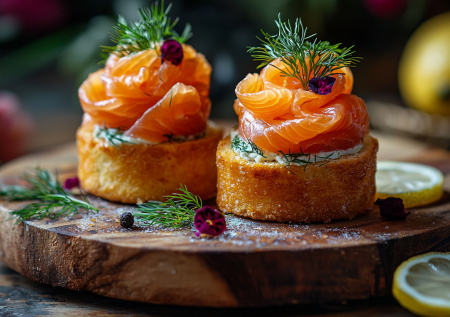 Как приготовить бриоши на Новый год с красной рыбой быстро и вкусно