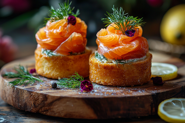 Как приготовить бриоши на Новый год с красной рыбой быстро и вкусно