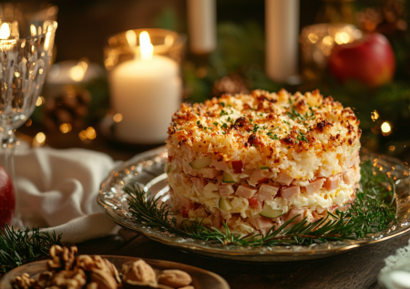 Салат «Снежная королева»: такой вкусноты с крабовыми палочками вы еще не пробовали