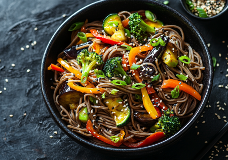 Гречневая лапша с овощами по-азиатски — яркое блюдо: готовлю в воке