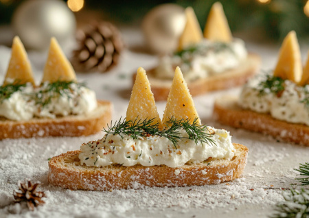 «Новогодние свечки»: рецепт бутербродов с сыром — будет сытно