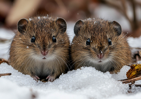 Мыши и кроты «уничтожили» людей в моногамии