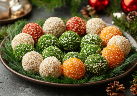 Сырные шарики с селедкой на Новый год: закуска, которую съедят еще до боя курантов