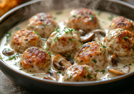 Котлеты теперь не жарю: семья подсела на такие фрикадельки в грибном соусе — просто, но все просят добавки