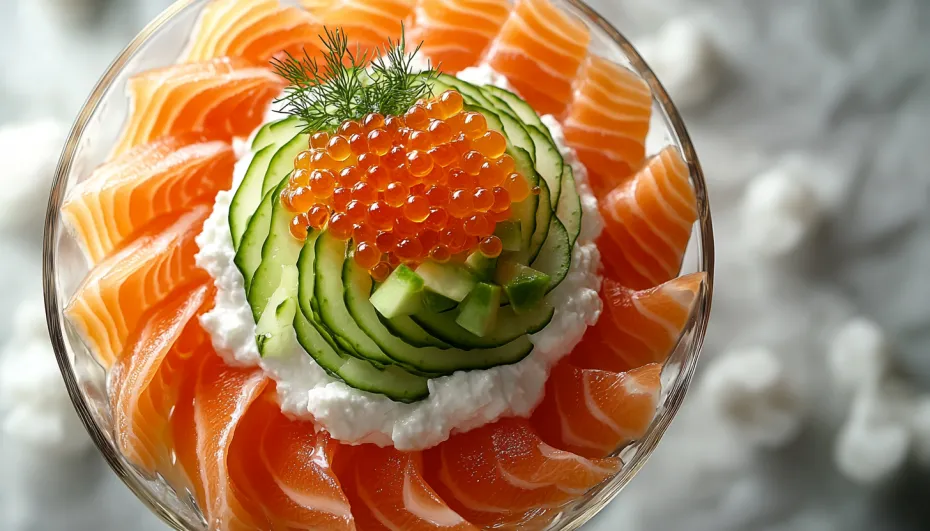 Салат с семгой, который не испортит фигуру