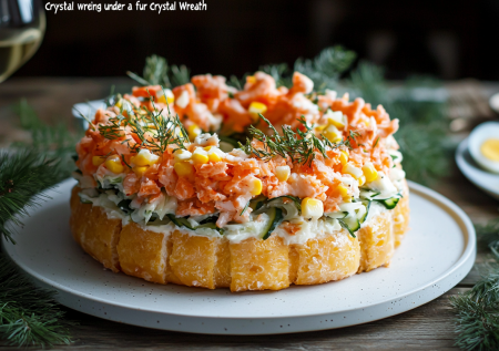 «Хрустальный венок» вместо шубы: всего 3 главных ингредиента. Салат с пекинкой и крабовыми палочками под вино и шампанское