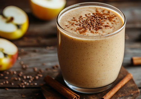 Пряный смузи «Яблочный пирог» — готовлю уютный кремовый напиток, который покоряет вкусом