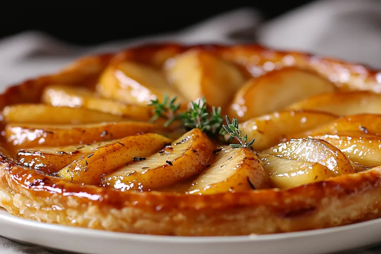 Французский десерт наоборот: Тарт Татен с грушами и тимьяном