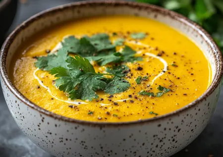 Как обмануть желудок? Сытный крем-суп без калорий