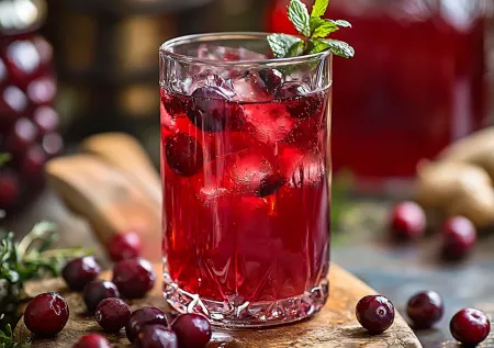 Согревающий напиток за 15 минут: рецепт редкого ликера из клюквы