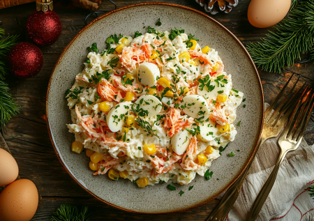 Едим тазик салата и не толстеем: крабовый без горы майонеза — свежая версия