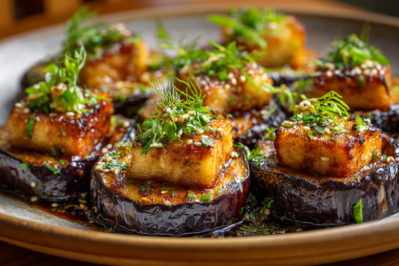 Вкусный рецепт для старого Нового года: баклажаны с тофу на сковороде