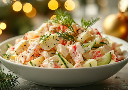 Придумала этот салат, когда все надоели: казалось бы несочетаемые ингредиенты, но он улетел быстрее оливье