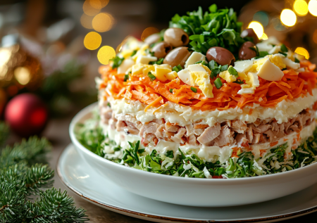 Салат «Улётный цыплёнок» готовлю на все праздники: вкусный как знаменитые братья — нравится абсолютно всем