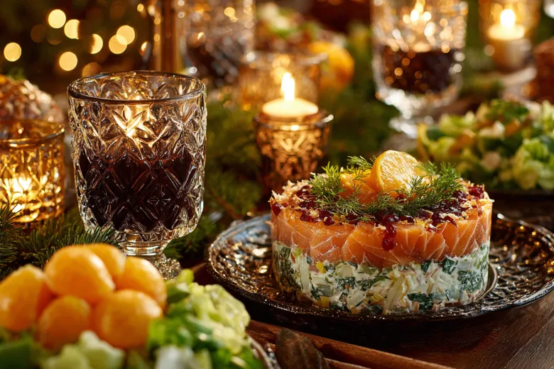 Готовим к Новому году: 6 идей эффектной сервировки салатов