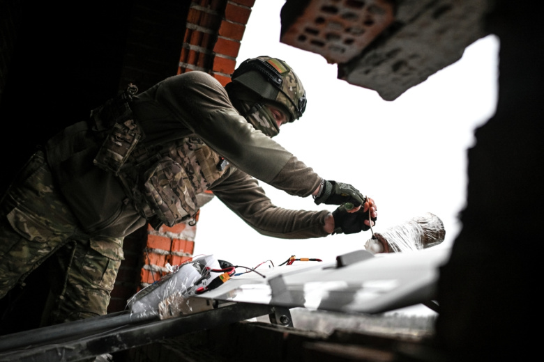 Боевая работа расчета БПЛА «Молния-2»