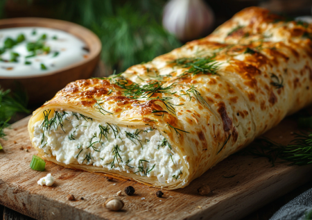 Завтрак и перекус из лепешки, с которыми вы легко похудеете: 220 ккал на весь ролл