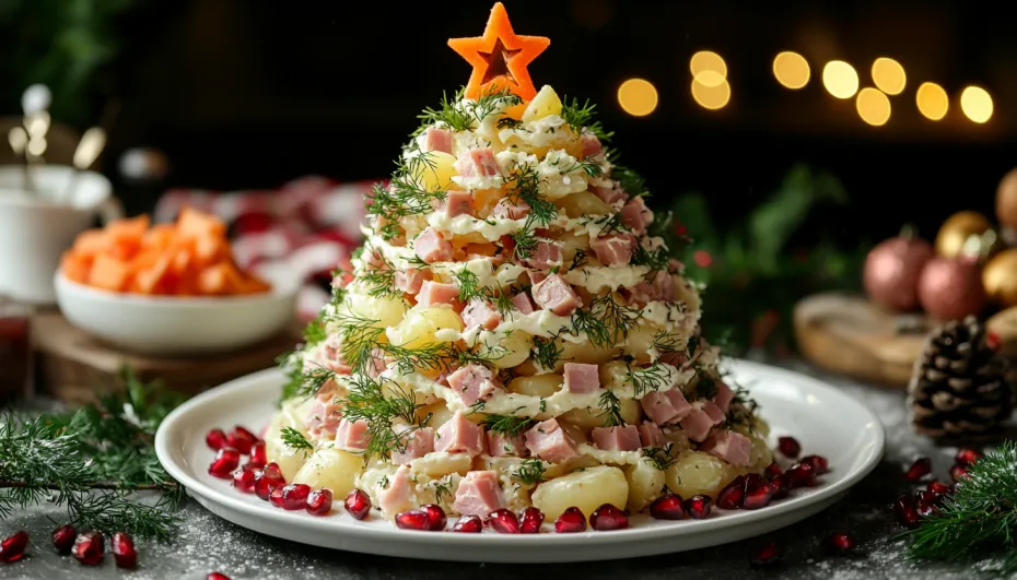 Новый взгляд на салат «Новогодняя елка»