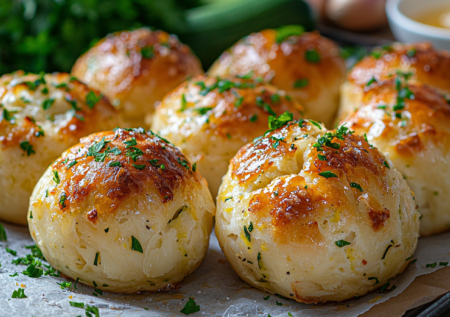 Горстка муки и ложка сметаны! Пеку пышки с творогом и укропом. Нежные, как суфле, и очень сытные