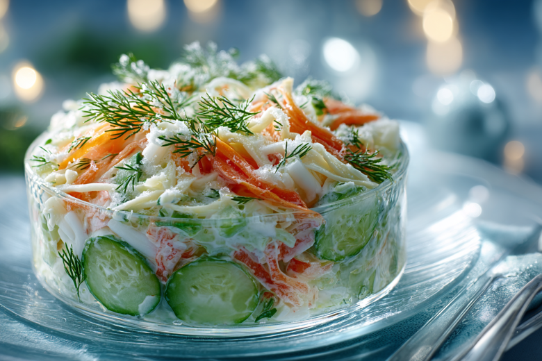 Салат с крабовыми палочками: простой рецепт