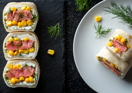 Тунец из банки в салате — скучно! Делаю рулет из лаваша с тунцом, кукурузой и сыром. Ярко, вкусно и очень быстро