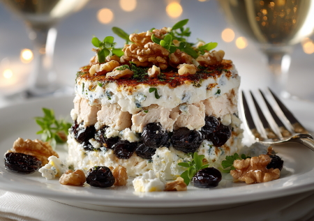 Салат «Нежность» с курицей и черносливом на Новый год: просто и вкусно