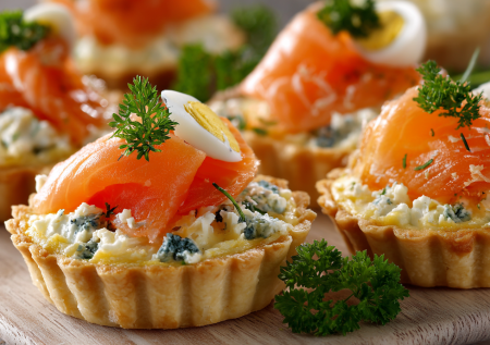 Легко жевать: тарталетки с сыром и семгой для бабушек и дедушек